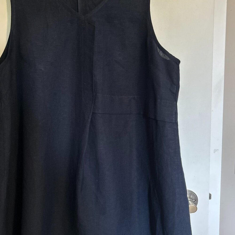 Tara Va ...Dark Navy Blue, Sleeveless Tunic